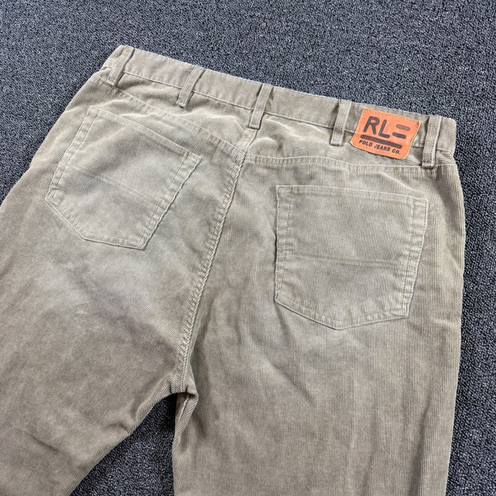 Vintage Polo Jeans Co Ralph Lauren Men's 40x32 Hayden Corduroy Pants Tan Beige